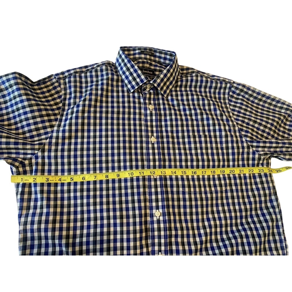 Neiman‎ Marcus Men's Shirt Plaid Size 16.5